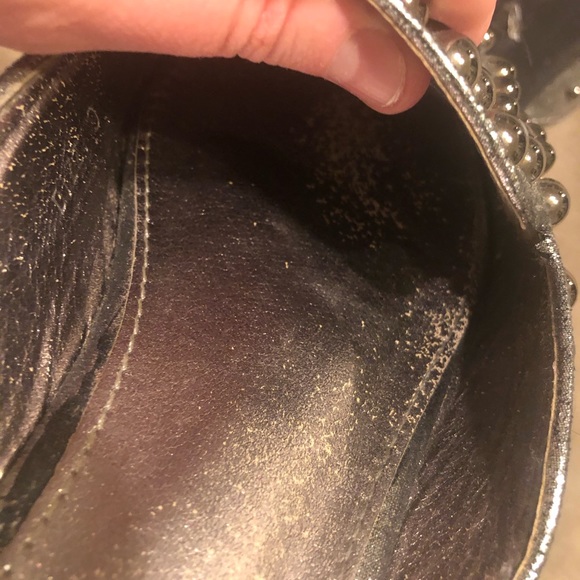 Gorgeous silver beaded mules - Picture 5 of 5